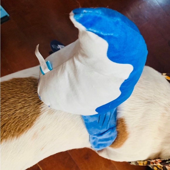 NEW BARK SHARK FIN PET HALLOWEEN 🎃 COSTUME & SQUEAKY TOY AFTER SIZE M-L❣️ - Picture 5 of 10